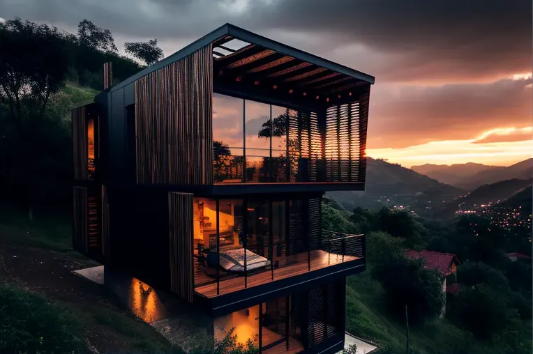 La Villa de Fibra de Carbono: Disfruta del atardecer en Medellín