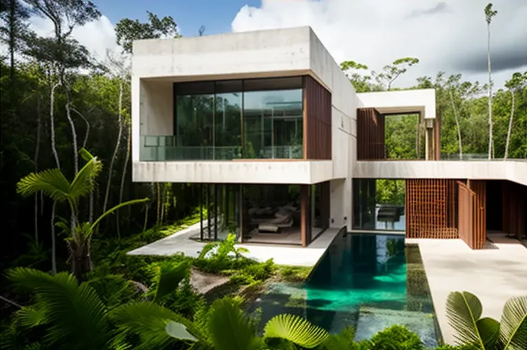 Vida de lujo en la jungla: Casa de vanguardia con piscina y terrazas con vistas panorámicas en Punta Cana