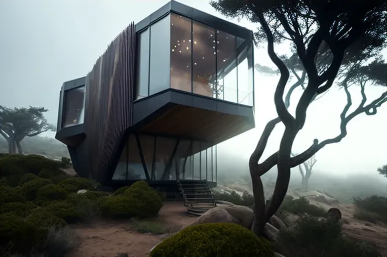 Espectacular residencia high-tech en un bosque con vistas impresionantes en Iquique