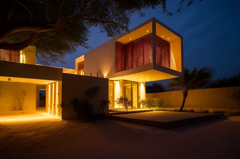 Arquitectura moderna: Casa de lujo construida con materiales de alta calidad en Cartagena