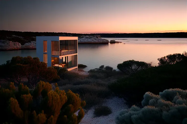 Experimente la armonía entre la naturaleza y la arquitectura contemporánea en esta villa