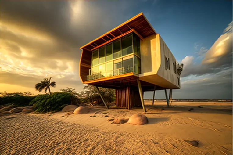 La Casa de Arquitectura Ecológica con Vista al Mar en Santa Cruz