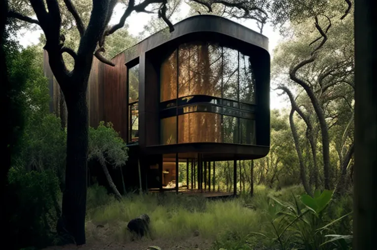 Experiencia única de vida en la naturaleza en la Casa de arquitectura de vanguardia