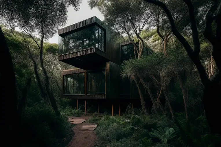 La Casa de arquitectura de vanguardia: un oasis moderno en medio de la jungla