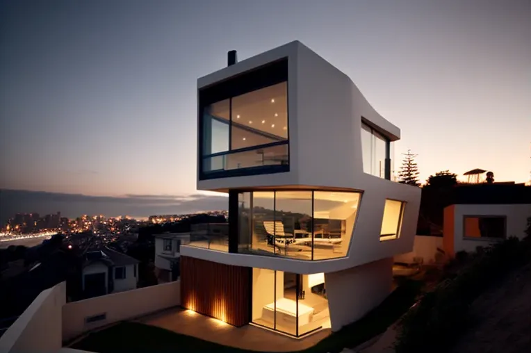 Espectacular vista en High-Tech: Casa de lujo en Viña del Mar, Chile