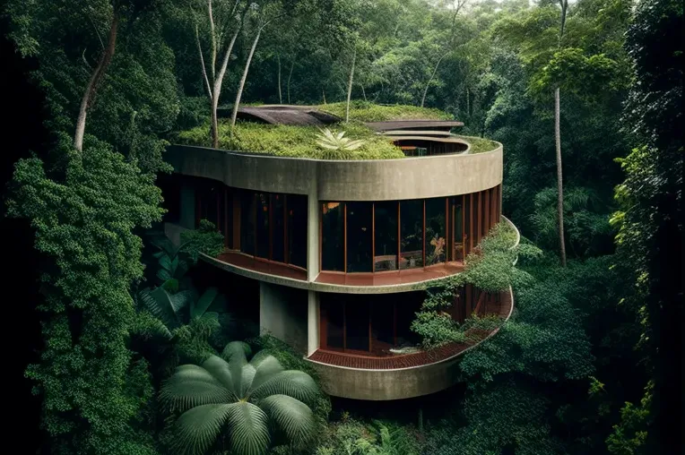 Eco-paraíso en la selva: villa con jardines y piscina al aire libre
