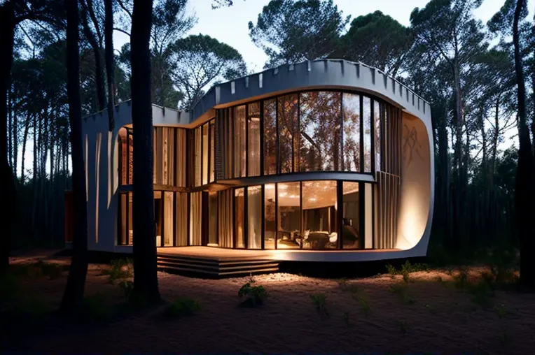 Diseño único y moderno: Casa de lujo construida con aluminio y acero inoxidable