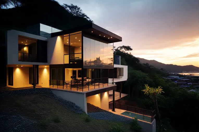 Vive con vistas panorámicas impresionantes en esta casa contemporánea en Santa Marta