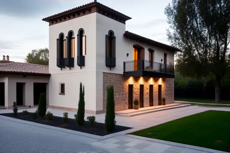 Terrazas con vistas panorámicas en la Villa de Estilo Mediterráneo en Toledo