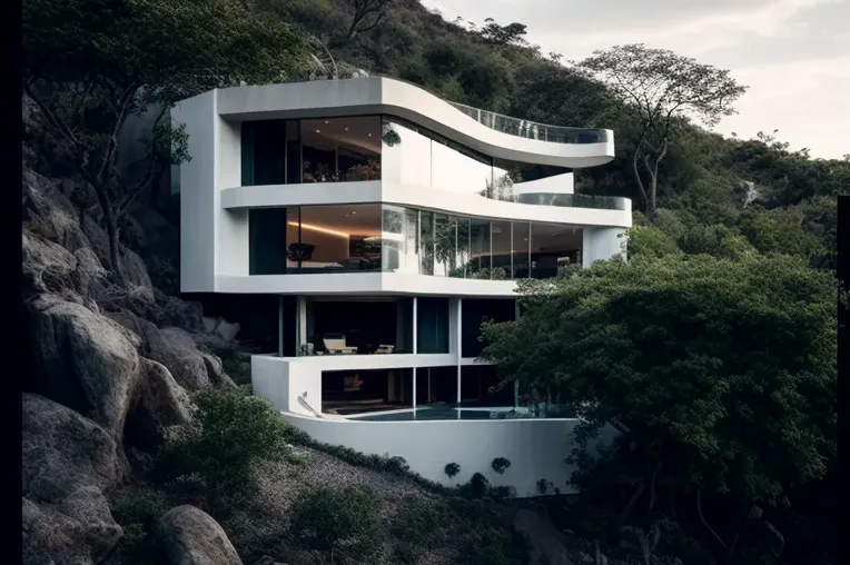 Iluminación Natural y Tecnología de Lujo en la Casa de Montaña de Acapulco