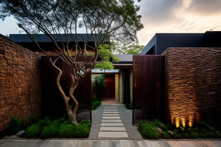 Vida de lujo en Cartagena: Casa contemporánea con jardines impresionantes y acero inoxidable, bambú y piedra natural