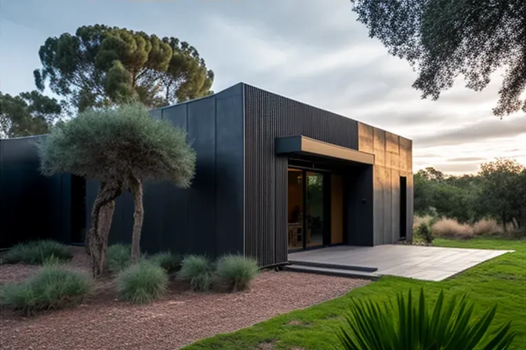 Escape lujoso en la montaña: Casa de estilo industrial con jacuzzi rodeado de vapor, jardines con cascadas y construida en bambú, vidrio y aluminio en Sotogrande, España