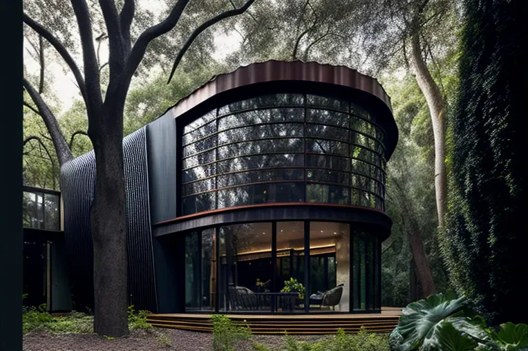 Arquitectura contemporánea y privacidad en el bosque: Casa en México City