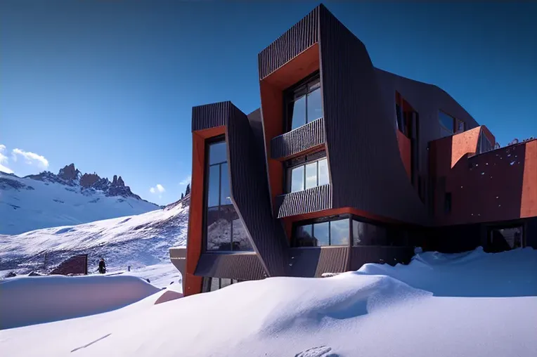 Sensación de tranquilidad y equilibrio en esta impresionante Villa de vanguardia en Valle Nevado