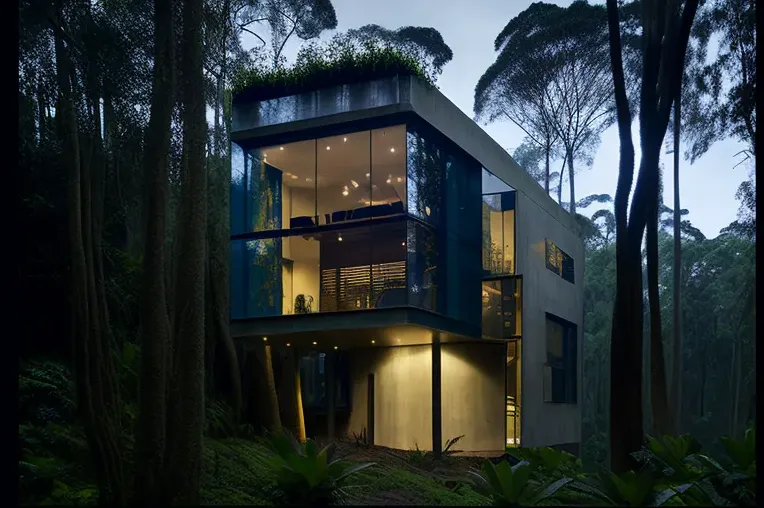 Refugio Contemporáneo en la Densa Jungla de Cuenca