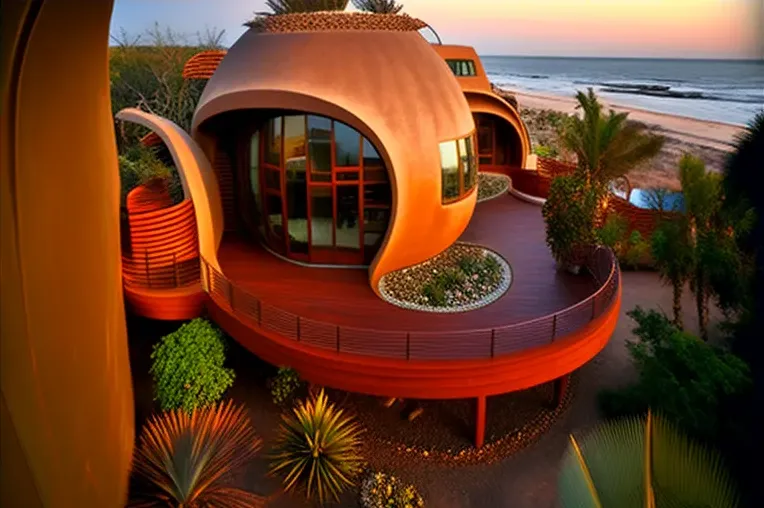 Diseño y tecnología de vanguardia en esta Casa cerca del mar en Santa Cruz, con jardines con cascadas