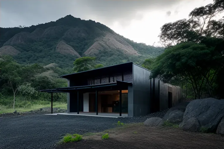 La Oasis en las Montañas: Casa de Arquitectura Minimalista