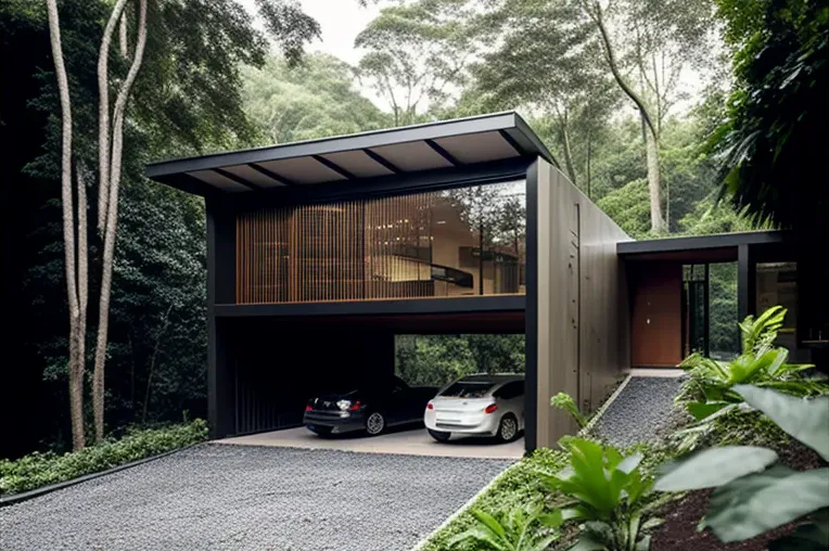 El Refugio de Bambú: Casa Ecológica en un Bosque de Niebla