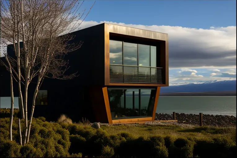 Escape a la naturaleza en esta impresionante villa minimalista cerca de la playa en Puerto Natales