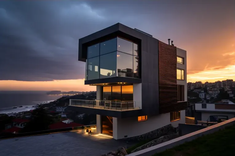 Casa de arquitectura high-tech con vistas impresionantes y construida en materiales únicos en Viña del Mar, Chile