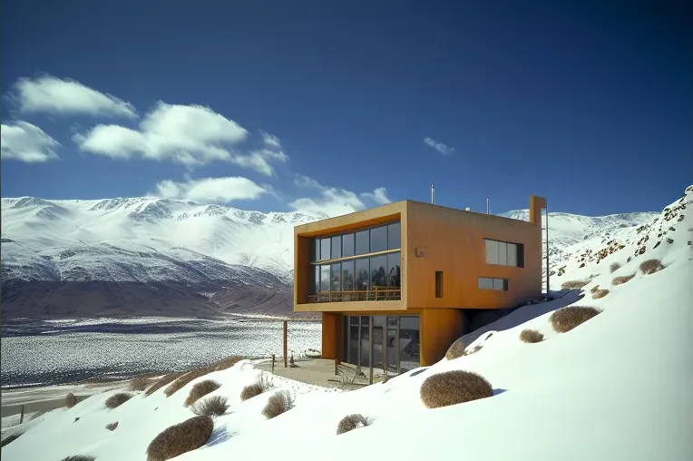 Refugio de Lujo con vistas panorámicas de las montañas nevadas en Valle Nevado