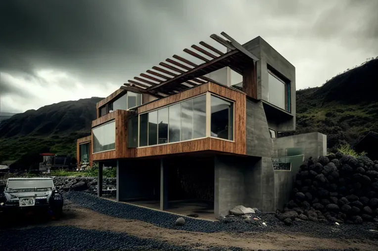 Disfruta de vistas impresionantes del atardecer en esta Casa construida con materiales respetuosos con el medio ambiente en Quito