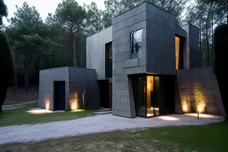 Arquitectura contemporánea en la naturaleza: Descubre esta Casa de piedra natural y hormigón armado en Girona