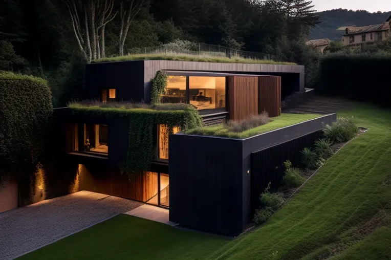 Oasis de tranquilidad en el bosque con arquitectura industrial y acabados de alta calidad