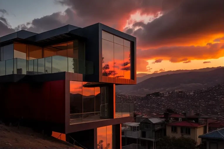 Un lugar para soñar: Casa de acero, fibra de carbono y mármol con curvas imposibles