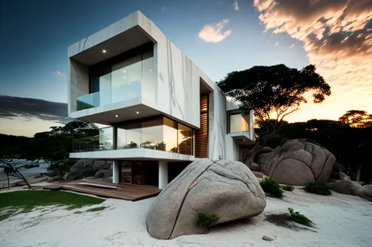 Vistas impresionantes de la playa y la ciudad en esta Casa de Arquitectura de Vanguardia en São Paulo