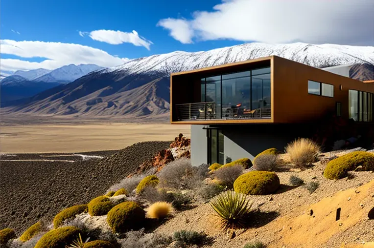 Diseño arquitectónico vanguardista y materiales naturales en esta casa high-tech con entrada privada y cascada