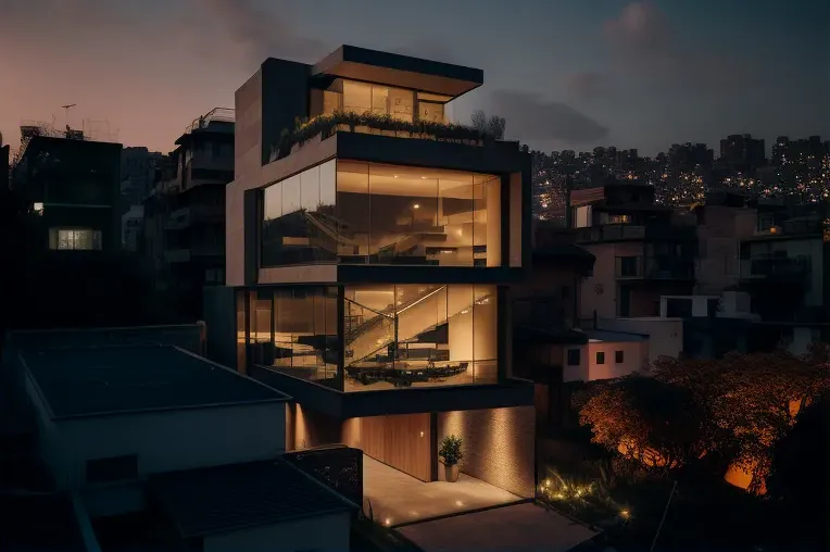 Suntuosa casa moderna con vistas panorámicas en Lima, Perú