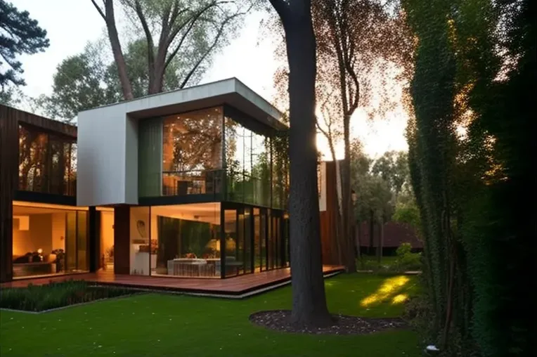 Casa de diseño contemporáneo en Buenos Aires con jardines privados