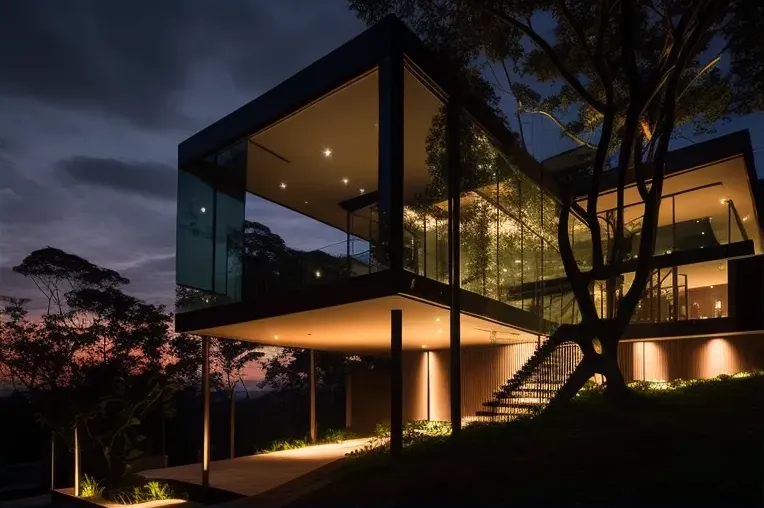 Paradiso en el Parque Natural: Villa de arquitectura vanguardista con vistas panorámicas en Guayaquil