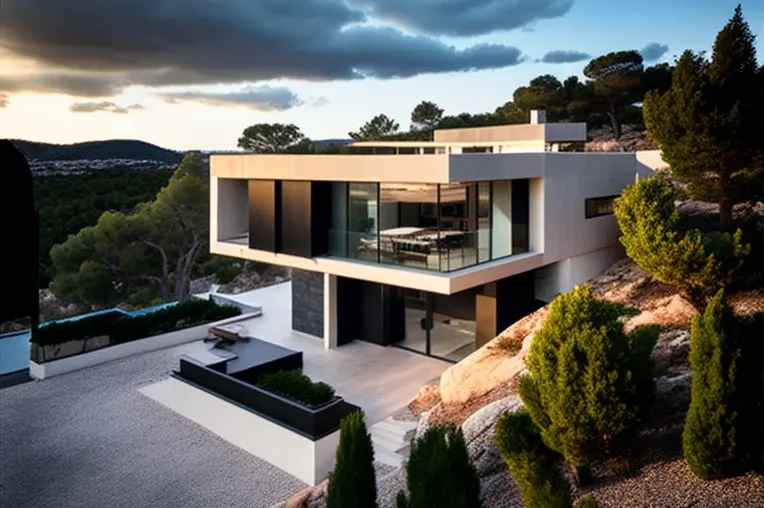 Villa de diseño con vistas panorámicas en Mallorca