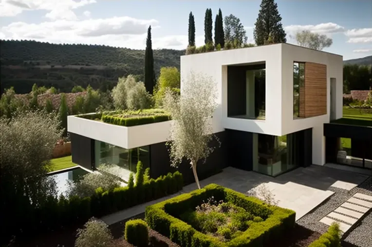 La Casa de Arquitectura Innovadora con Piscina y Vistas a las Montañas de Granada