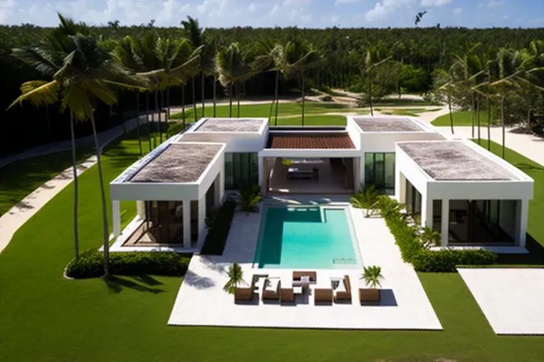 Villa contemporánea frente al mar en Punta Cana