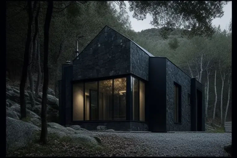 Iluminación natural en medio del bosque: Casa de diseño en Bilbao