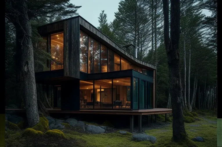 Refugio de lujo en el bosque: Villa de diseño rodeada de niebla en Puerto Varas, Chile