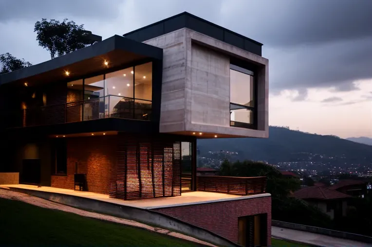 Vistas impresionantes desde la moderna Casa en Cali