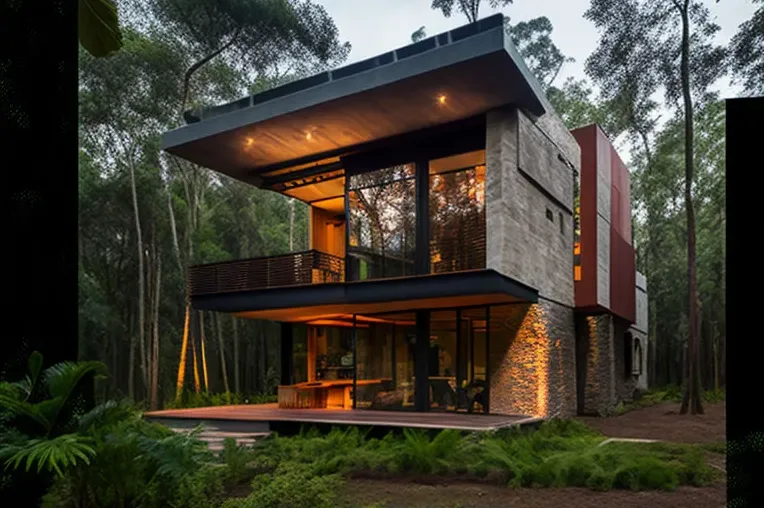 Retiro contemporáneo en la densa jungla de Santa Cruz, Bolivia