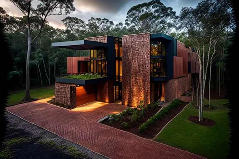 La villa de estilo contemporáneo con fachada elíptica en medio de la jungla de Santa Cruz