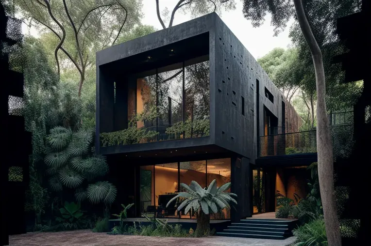 Casa de lujo en la jungla: Arquitectura innovadora en México City