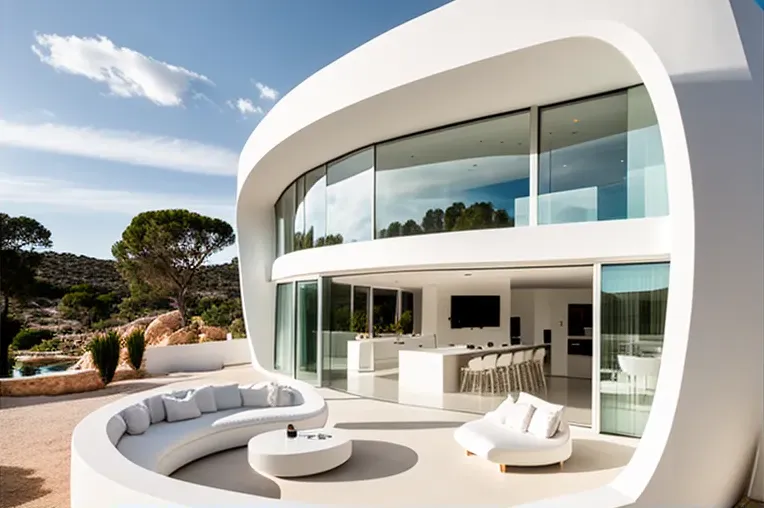 Ibiza Vista: Una casa moderna con piscina y jacuzzi privado