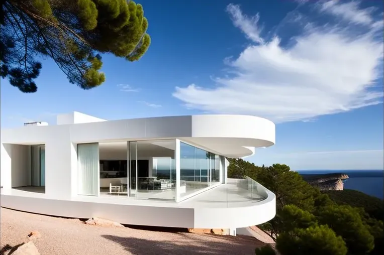 Escape a la Lujosa Casa de Arquitectura en Ibiza