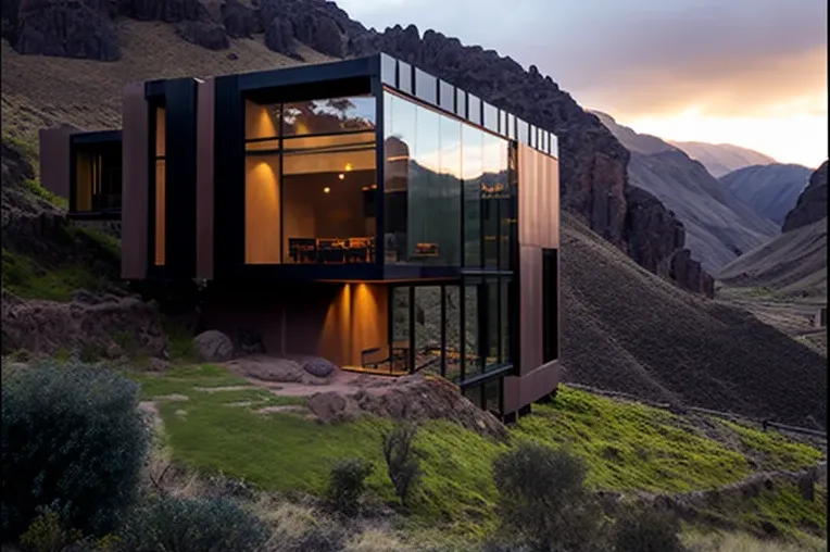 Vista impresionante en la montaña: Casa de Arquitectura de vanguardia