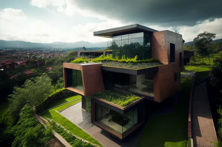 Vive en el futuro en esta Casa de arquitectura de estilo high-tech en una zona privada de Bogotá