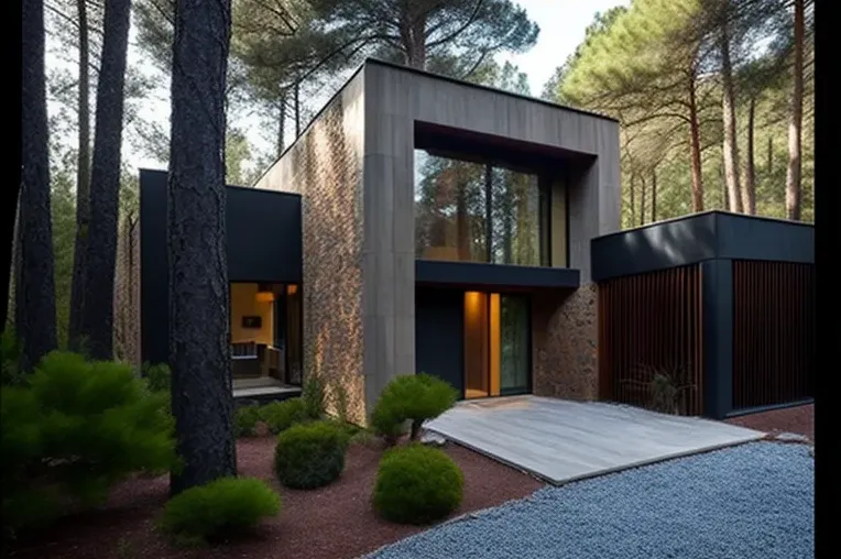 Espectacular casa de arquitectura moderna con garaje privado