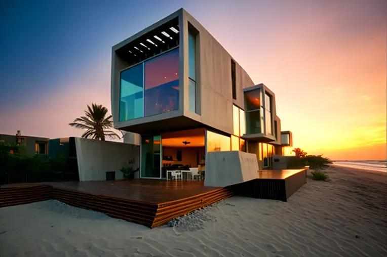 Vivir cerca de la playa en esta impresionante Casa de arquitectura moderna con espacios abiertos y estacionamiento techado en Guadalajara, México