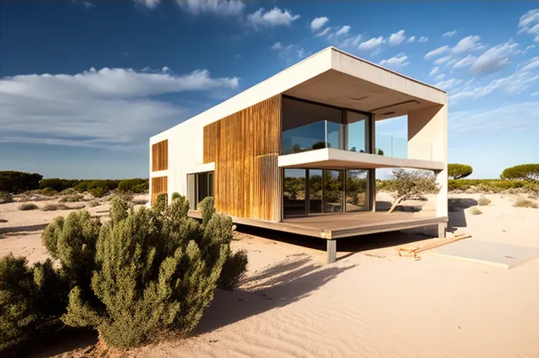 Villa de Bambú, Acero Inoxidable y Fibra de Carbono en Formentera